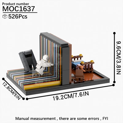 Interstellar Sci-Fi Movie Scene Spaceship Adults Building Blocks Set MOC Bricks Model Kit DIY Toys for Kids Boys Girl Gift