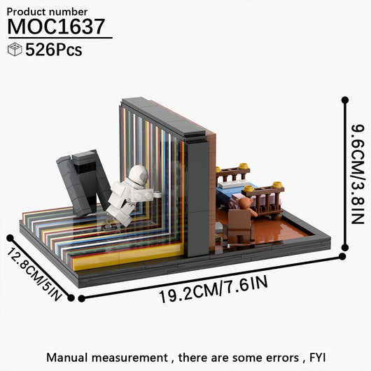 Interstellar Sci-Fi Movie Scene Spaceship Adults Building Blocks Set MOC Bricks Model Kit DIY Toys for Kids Boys Girl Gift