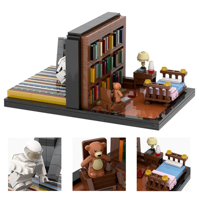 Interstellar Sci-Fi Movie Scene Spaceship Adults Building Blocks Set MOC Bricks Model Kit DIY Toys for Kids Boys Girl Gift